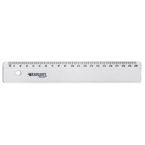 Flachlineal, aus Kunststoff, Länge: 200 mm WESTCOTT E-10151 BP (4027521512245)