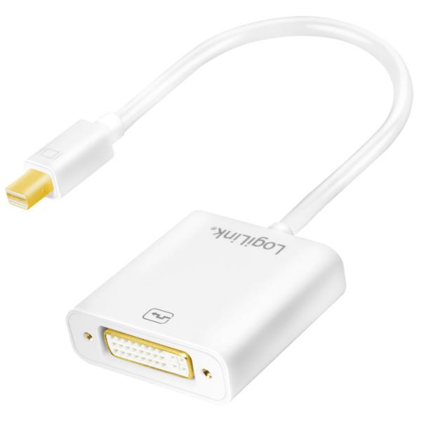 Adapter, Mini DisplayPort Stecker - 24+5 Pol DVI LogiLink CV0037 (4260113570098)