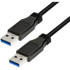 USB 3.0 Kabel, USB-A - USB-A Stecker, 3, 0 m, schwarz LogiLink CU0040 (4052792001037)