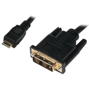 Mini HDMI Kabel, Mini HDMI - DVI-D, 1, 0 m, schwarz LogiLink CHM002 (4052792038996)