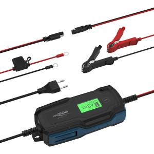 KFZ-Batterieladegerät BC, 6-12V/ 4A, schwarz/ blau ANSMANN 1001-0144 (4013674192892)