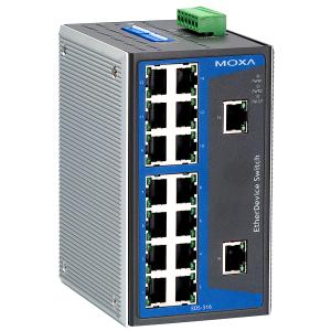 Unmanaged Industrial Ethernet Switch, 5 x RJ45 Ports, MOXA (EDS-305)