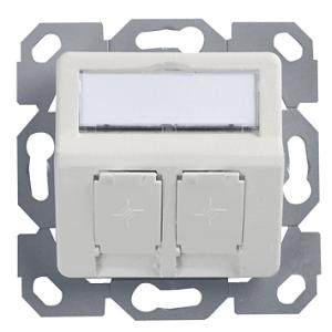 Telegärtner AMJ Unterputzdose 50 x 50 mm, 2-fach, alpinweiß 100021417 (4018359400583)