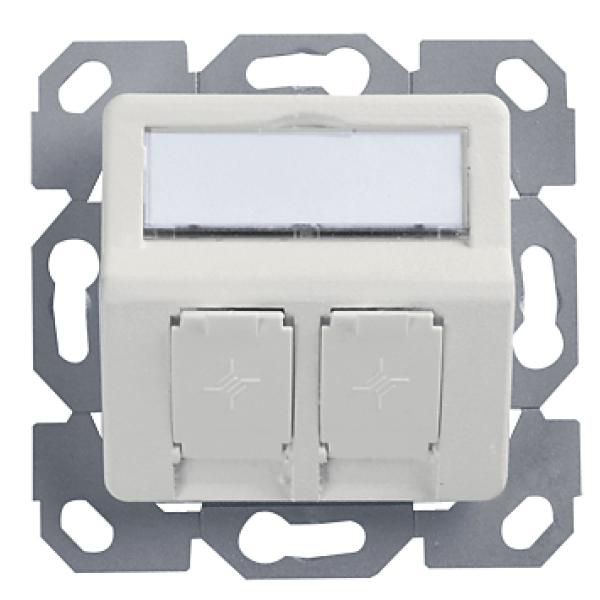 Telegärtner AMJ Unterputzdose 50 x 50 mm, 2-fach, alpinweiß 100021417 (4018359400583)