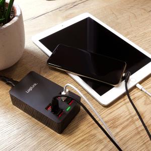 USB-Tisch-Ladegerät, 8-Port, 44 Watt, schwarz LogiLink PA0140 (4052792041644)