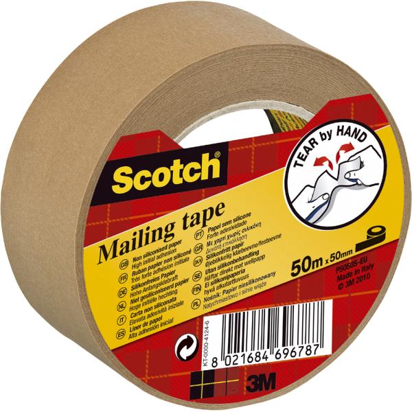 3M Verpackungsklebeband P5050, Papier, 50 mm x 50 m Scotch 3100044460 (8021684696787)