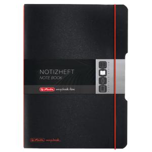 Notizheft my.book flex, A6, PP-Cover, schwarz herlitz 300003364 (4008110493435)
