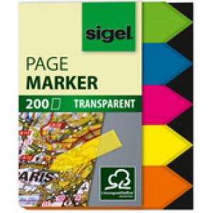 Haftmarker Film Pfeil, 45 x 12 mm, 200 Blatt sigel HN613 (4004360972607)