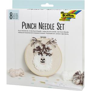 Punch Needle Set Alpaka, 8-teilig folia 23411 (4001868117547)