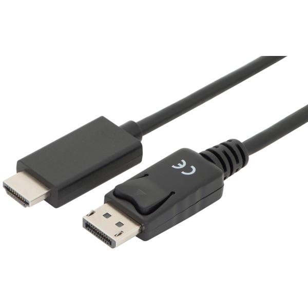 DisplayPort 1.2 Adapterkabel, DP - HDMI-A, 3, 0 m DIGITUS AK-340303-030-S (4016032438601)