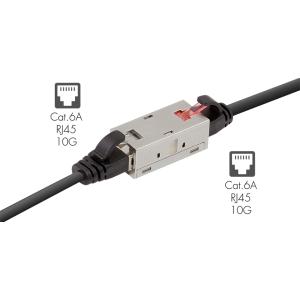 LogiLink Patchkabel-Verbinder Kat.6A, geschirmt, Industrie NP0067 (4052792076370)