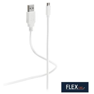Daten- & Ladekabel, USB-A - USB-B, weiß, 1, 8 m FLEXLINE FL31-72186 (4250696644637)