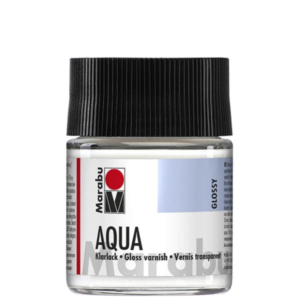 Acryllack Klarlack AQUA, transparent-glänzend, 250 ml Marabu 11350013000 (4007751087157)