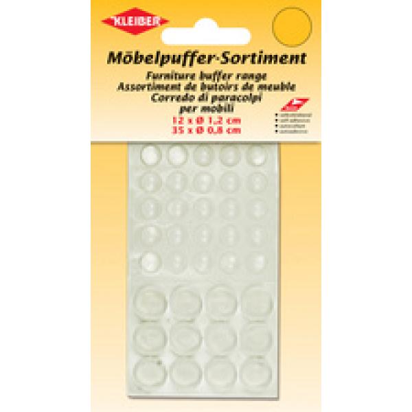 Möbelpuffer-Sortiment, transparent KLEIBER 52105 (4009691521050)
