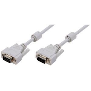 VGA Monitorkabel, Stecker - Stecker, grau, 3, 0 m LogiLink CV0026 (4260113564585)