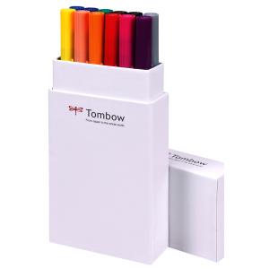 Tombow Doppelfasermaler 'ABT DUAL BRUSH PEN', Primärfarben TOMBOW ABT-12P-1 (4003198104105)