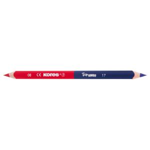 Dreikant-Lehrerbuntstift TWIN Jumbo, blau/ rot Kores BB94851 (9023800948519)