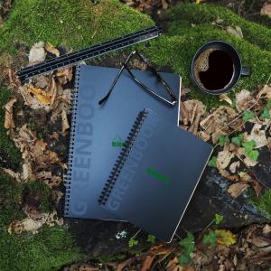 Collegeblock GREENBOOK, DIN A5+, kariert, schwarz RHODIA 119913C (3037921199138)