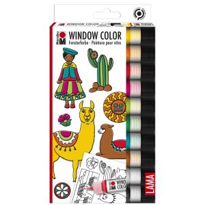 Window Color Set 'LAMA', 10 x 25 ml Marabu 0406000000126 (4007751720313)