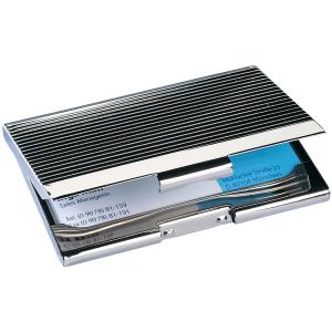 Visitenkarten-Etui Chrom, silber glänzend sigel VZ130 (4004360946929)