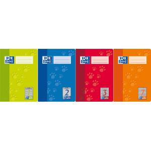 Junior Schulheft 'Tatzen', DIN A4, Lineatur 1 Oxford 100050400 (4006144936782)