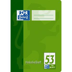 Vokabelheft, DIN A5, 32 Blatt, 2 Spalten, liniert Oxford 100050383 (4006144922419)