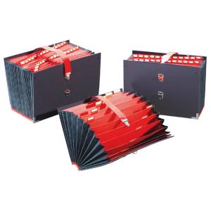 Fächertasche, 25 Fächer, alphanumerisch, schwarz extendos 5525NOI (3068595525022)