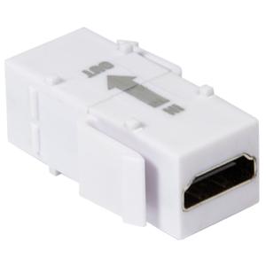LogiLink Keystone Modular Verbinder HDMI mit Repeater, weiß NK0014R (4052792043679)