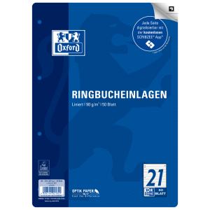 Ringbucheinlagen, DIN A4, liniert, 50 Blatt Oxford 400131582 (4006144021990)
