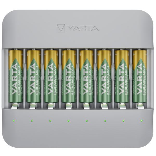 Ladegerät ECO Charger Multi Recycled, inkl. 8x AA VARTA 57682101121 (4008496073801)