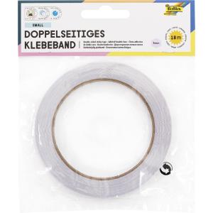 Doppelseitiges Klebeband, 5 mm x 18 m, transparent folia 55022 (4001868016741)