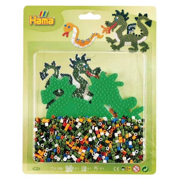 midi 'Drache', im Blister Hama Bügelperlen 4211 (0028178042110)