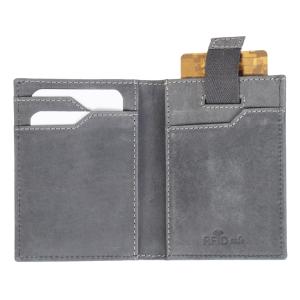 Kreditkartenbörse RFID, aus Leder, grau PRIDE&SOUL 47258 (4021068472581)