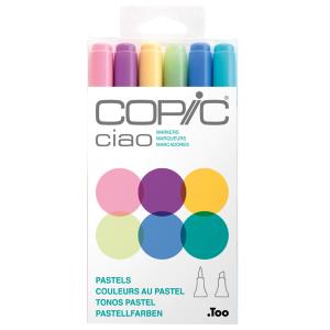 Marker ciao, 6er Set 'Pastels' COPIC 22075667 (4511338053621)