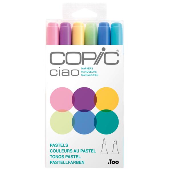 Marker ciao, 6er Set 'Pastels' COPIC 22075667 (4511338053621)