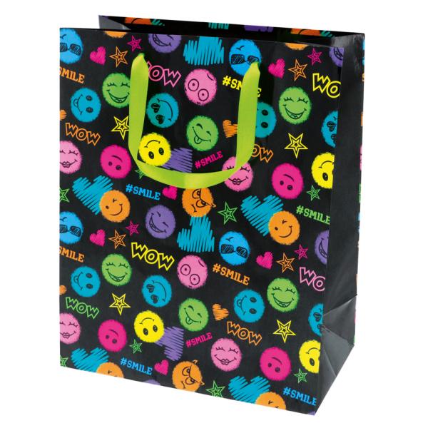 Geschenktüte 'Smile black' SUSY CARD 40057286 (4050498340375)