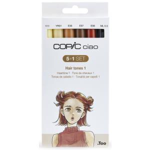 Marker ciao, 5+1 Set 'Hair Tones 1' COPIC 22075572 (4013695265322)