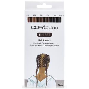 Marker ciao, 5+1 Set 'Hair Tones 2' COPIC 22075573 (4013695265346)