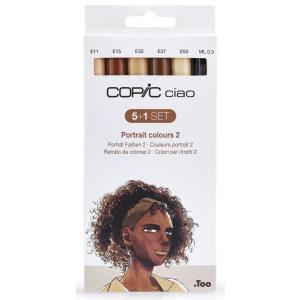 Marker ciao, 5+1 Set 'Portrait 2' COPIC 22075553 (4013695265315)