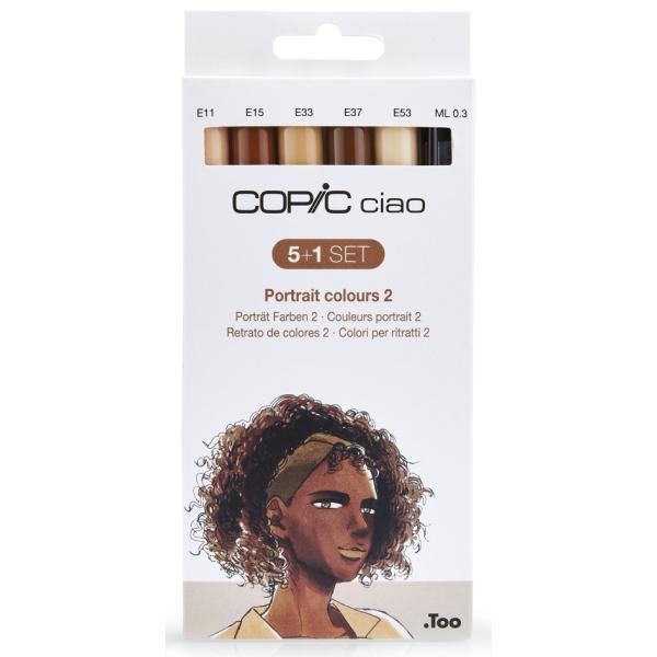 Marker ciao, 5+1 Set 'Portrait 2' COPIC 22075553 (4013695265315)