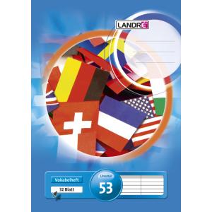 Vokabelheft DIN A4, 2-spaltig, 32 Blatt, 80 g/ qm LANDRÉ 100050442 (4006144574564)
