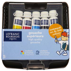 Gouachefarbe, farbig sortiert, 5er Etui LEFRANC BOURGEOIS 807564 (3013648075641)