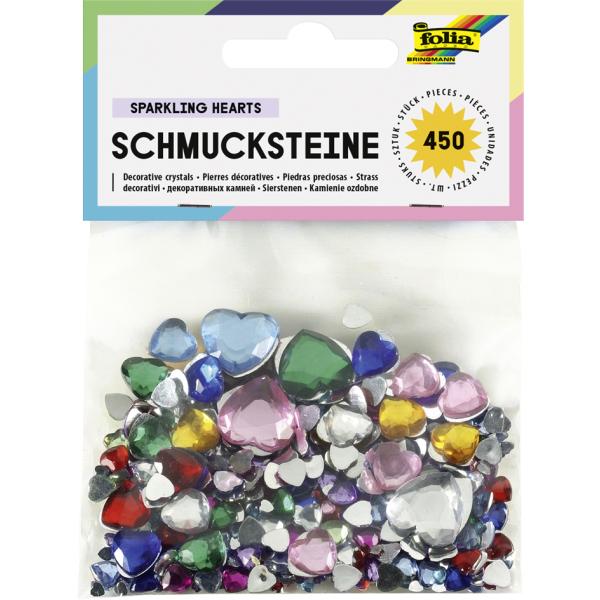 Schmucksteine Sterne ca. 350 Teile Größen Farben sortiert FOLIA 1243 (4001868012439)
