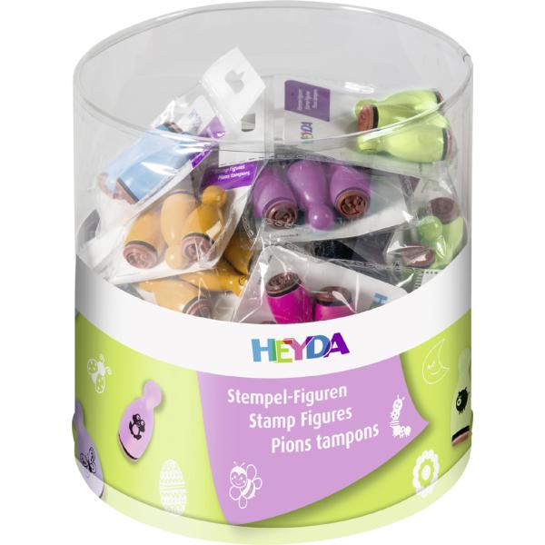 Mini-Motivstempel-Set 'Spring', Klarsicht-Runddose HEYDA 204888686 (4005329136559)