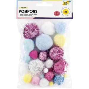 Pompons UNICORN, Größen sortiert folia 50312 (4001868125573)