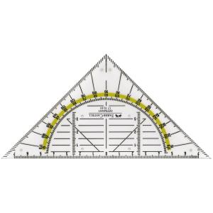 FABER-CASTELL Geometriedreieck BK 1 klein, ohne Griff Faber-Castell 177091 (4005401770916)