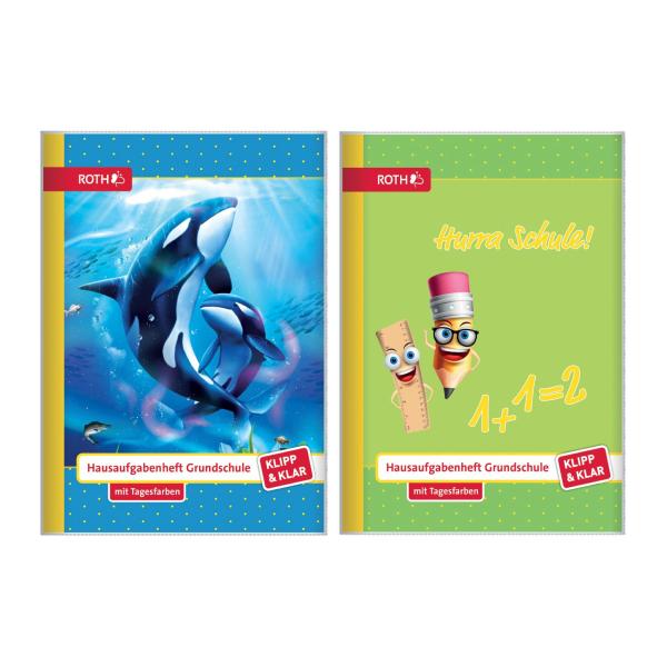 Hausaufgabenheft Klipp & Klar 'Hurra Schule' ROTH 89489 (4028279695037)