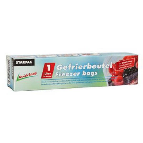 Gefrierbeutel mit Druckverschluss QuickSnap 3 l 15 Stück PAPSTAR 14194 (4002911141946)