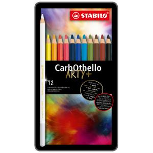 Pastellkreidestift CarbOthello ARTY+, 12er Etui STABILO 1412-6 (4006381279574)
