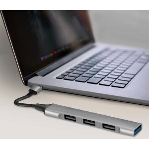 USB 3.0 Slim-Hub, 4-Port, Aluminiumgehäuse, grau LogiLink UA0391 (4052792066579)